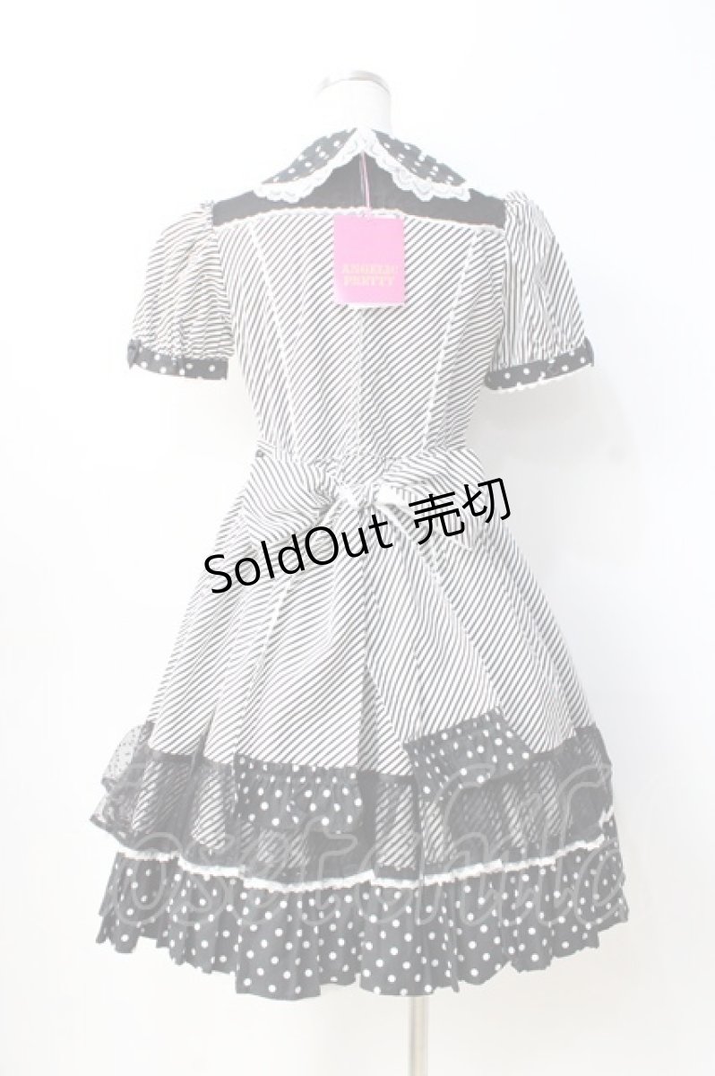 画像3: Angelic Pretty / Stripe Girly Cafe Set  ブラック Y-25-08-31-051-AP-OP-SZ-ZY (3)