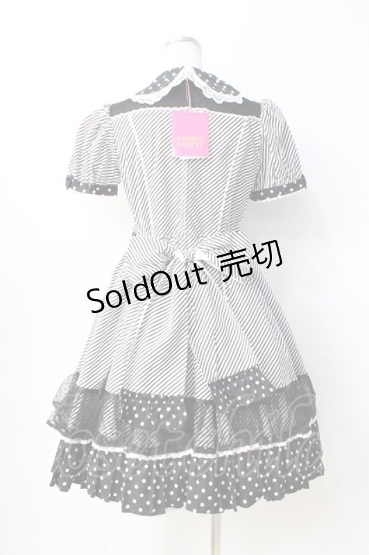 画像3: Angelic Pretty / Stripe Girly Cafe Set  ブラック Y-25-08-31-051-AP-OP-SZ-ZY (3)