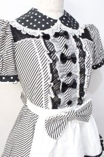 画像5: Angelic Pretty / Stripe Girly Cafe Set  ブラック Y-25-08-31-051-AP-OP-SZ-ZY (5)