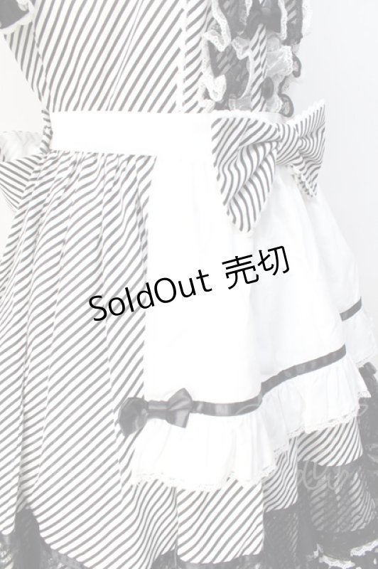 画像6: Angelic Pretty / Stripe Girly Cafe Set  ブラック Y-25-08-31-051-AP-OP-SZ-ZY (6)