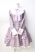 Angelic Pretty / Cute Candy Checkワンピース  ピンク Y-25-08-31-053-AP-OP-SZ-ZY
