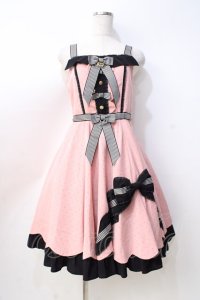 BABY,THE STARS SHINE BRIGHT / Petits Poisジャンパースカート  ピンク Y-25-08-31-055-BA-OP-SZ-ZY