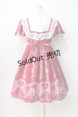 画像3: BABY,THE STARS SHINE BRIGHT / Sugar Rose Tea Timeプリントワンピース  エンジ Y-25-08-31-056-BA-OP-SZ-ZY