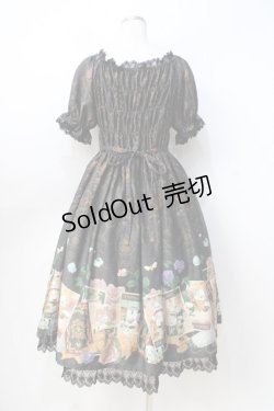 画像3: ALICE and the PIRATES / Mystical emotion〜クリスの心の囁き〜柄ワンピース  黒 Y-25-08-31-057-PA-OP-SZ-ZY