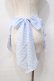 画像2: Angelic Pretty / オリジナルロゴギンガムフリルエプロン  サックス Y-25-08-31-058-AP-SK-SZ-ZY (2)