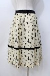 画像2: Jane Marple / Queen Aliceベルスカート M カスタード×ブラック Y-25-08-31-061-JM-SK-SZ-ZT375 (2)