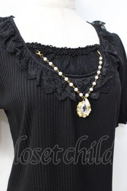 画像4: axes femme / ビジューパーツトップス  黒 Y-25-08-31-012-AX-TO-SZ-ZY