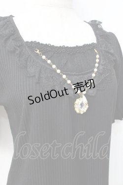 画像4: axes femme / ビジューパーツトップス  黒 Y-25-08-31-012-AX-TO-SZ-ZY