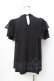 画像3: axes femme / レースラッフルテレコトップス  黒 Y-25-08-31-013-AX-TO-SZ-ZY (3)