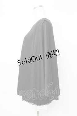 画像2: axes femme / ポンチョ風トップス  黒 Y-25-08-31-014-AX-TO-SZ-ZI