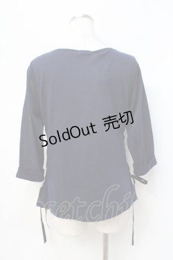 画像3: axes femme / サイドレースアップカットプル  紺 Y-25-08-31-018-AX-TO-SZ-ZI