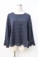 画像1: axes femme / グレンチェックバックシフォントップス  ブルー Y-25-08-31-022-AX-TO-SZ-ZY (1)