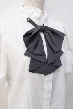 画像4: an another angelus / ドレープタイ付きシャツ F オフ×グレー Y-25-08-31-025-CA-BL-SZ-ZY