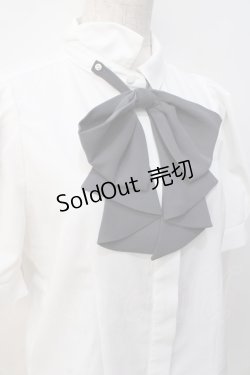 画像4: an another angelus / ドレープタイ付きシャツ F オフ×グレー Y-25-08-31-025-CA-BL-SZ-ZY