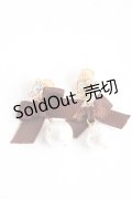 m petit by misako / ビジューリボンイヤリング  中茶 Y-25-09-01-001-LO-AC-SZ-ZY