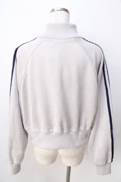 画像2: axes femme / カットスエードトラックジャケット  グレー Y-25-09-01-042-AX-TO-SZ-ZY