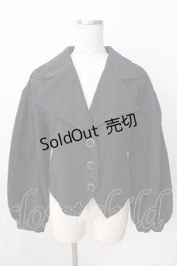 画像1: axes femme POETIQUE / ビットバックデザインジャケット  黒 Y-25-09-01-043-AX-JA-SZ-ZY