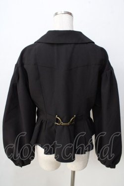 画像2: axes femme POETIQUE / ビットバックデザインジャケット  黒 Y-25-09-01-043-AX-JA-SZ-ZY