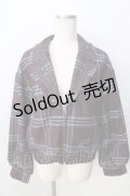 axes femme / タータンチェックジャケット  ワイン Y-25-09-01-044-AX-CO-SZ-ZY