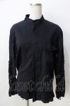 画像1: MILKBOY / 袖編み上げシャツ  黒 Y-25-09-01-045-MB-TO-SZ-ZI (1)