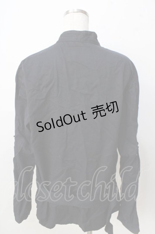 画像2: MILKBOY / 袖編み上げシャツ  黒 Y-25-09-01-045-MB-TO-SZ-ZI (2)