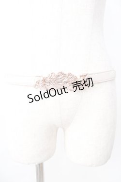 画像2: axes femme / ローズデザイン細ゴムベルト  ピンクゴールド Y-25-09-01-007-AX-ZA-SZ-ZT487-F005