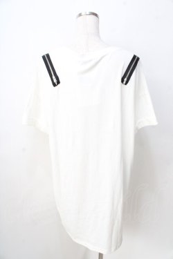 画像2: Ank Rouge / ジップデザインTシャツ  白 Y-25-09-01-047-CA-TO-SZ-ZY