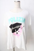 LISTEN FLAVOR / ベアプリントT  白 Y-25-09-01-050-PU-TO-SZ-ZY