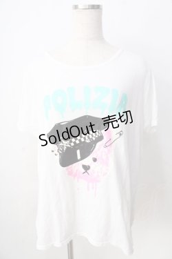 画像1: 【SALE】LISTEN FLAVOR / ベアプリントT  白 Y-25-09-01-050-PU-TO-SZ-ZT355