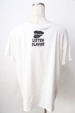 画像2: LISTEN FLAVOR / ベアプリントT  白 Y-25-09-01-050-PU-TO-SZ-ZY