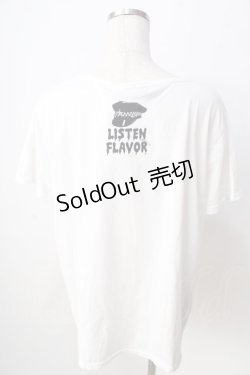 画像2: 【SALE】LISTEN FLAVOR / ベアプリントT  白 Y-25-09-01-050-PU-TO-SZ-ZT355