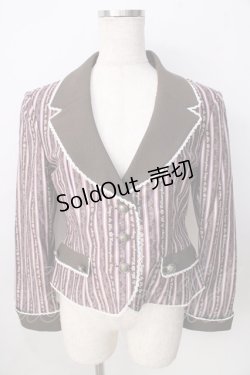 画像1: metamorphose / Royal stripeジャケット  ピンク Y-25-09-01-051-ME-JA-SZ-ZY