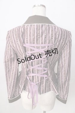 画像2: metamorphose / Royal stripeジャケット  ピンク Y-25-09-01-051-ME-JA-SZ-ZY