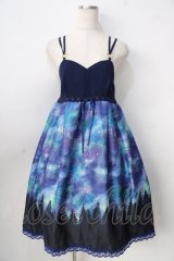 axes femme POETIQUE / ミルキーウェイキャミワンピース  紺 Y-25-09-01-052-AX-OP-SZ-ZT504