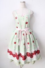 Chalmiere / スウィーティアップルジャンパースカート M グリーン Y-25-09-01-056-LO-OP-SZ-ZT118