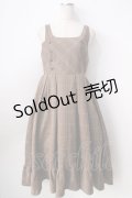 axes femme / W釦フィッシュテールジャンパースカート  ブラウン Y-25-09-01-058-AX-OP-SZ-ZY