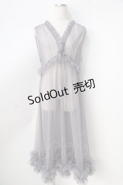 画像1: axes femme / レイヤード用チュールワンピース  グレー Y-25-09-01-061-AX-OP-SZ-ZY