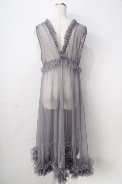 画像2: axes femme / レイヤード用チュールワンピース  グレー Y-25-09-01-061-AX-OP-SZ-ZY