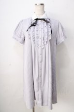画像1: 【SALE】axes femme POETIQUE / メッセージリボン半袖ワンピース  ラベンダー Y-25-09-01-062-AX-OP-SZ-ZH (1)
