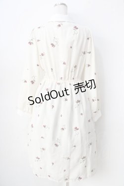 画像2: axes femme / 苺総刺繍ワンピース  生成り Y-25-09-01-063-AX-OP-SZ-ZY