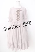 m petit by misako / AMレースアップワンピース  ピンク Y-25-09-01-069-LO-OP-SZ-ZY
