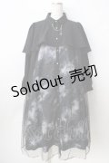 axes femme / テレスコーププリントケープ風ワンピース  黒 Y-25-09-01-072-AX-OP-SZ-ZY