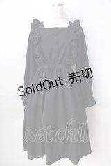 m petit by misako / フリルワンピース  黒 Y-25-09-01-073-LO-OP-SZ-ZY