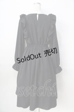 画像2: m petit by misako / フリルワンピース  黒 Y-25-09-01-073-LO-OP-SZ-ZY