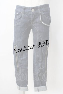 画像1: LISTEN FLAVOR / スタッズ付きデニム  デニム Y-25-09-01-077-PU-PA-SZ-ZY