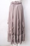 画像2: 【SALE】axes femme / シフォンラッフルフリルスカート  ピンク Y-25-09-01-079-AX-SK-SZ-ZT412 (2)