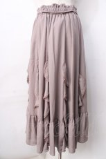 画像2: 【SALE】axes femme / シフォンラッフルフリルスカート  ピンク Y-25-09-01-079-AX-SK-SZ-ZT412 (2)