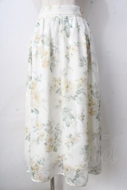 画像1: axes femme / 花柄シアージャカードスカート F 生成り Y-25-09-01-080-AX-SK-SZ-ZY