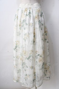 画像2: axes femme / 花柄シアージャカードスカート F 生成り Y-25-09-01-080-AX-SK-SZ-ZY