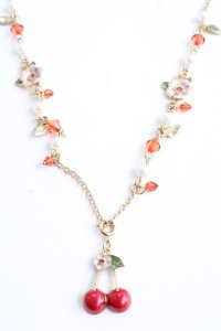 axes femme / フェミニンフルーツネックレス  イエロー Y-25-09-01-002-AX-CO-SZ-ZY